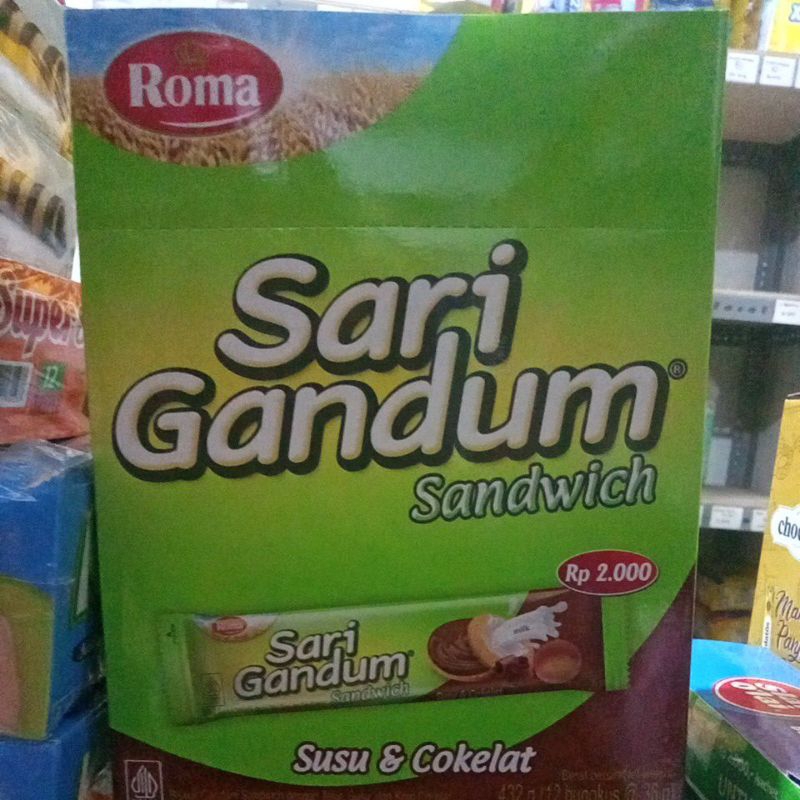 

Roma sari gandum sandwich coklat