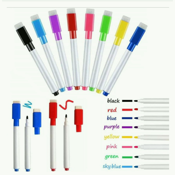 

Spidol Penghapus Spidol Anak Warna Warni Wipe Clean Marker Whiteboard Marker SS190