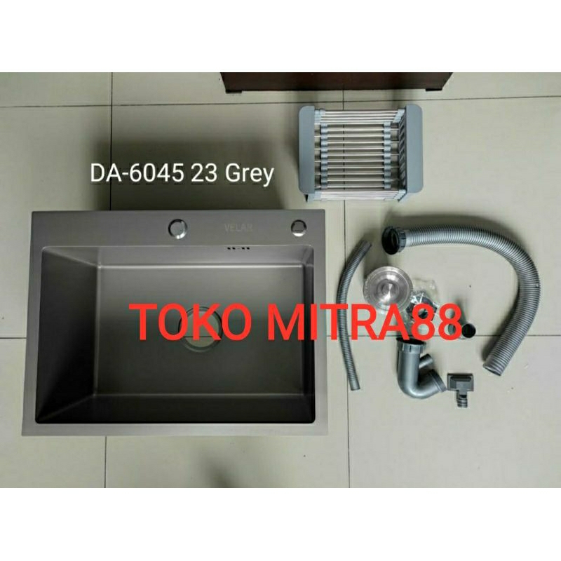 Kitchen sink Velar 6045 Grey bak cuci piring minimalis