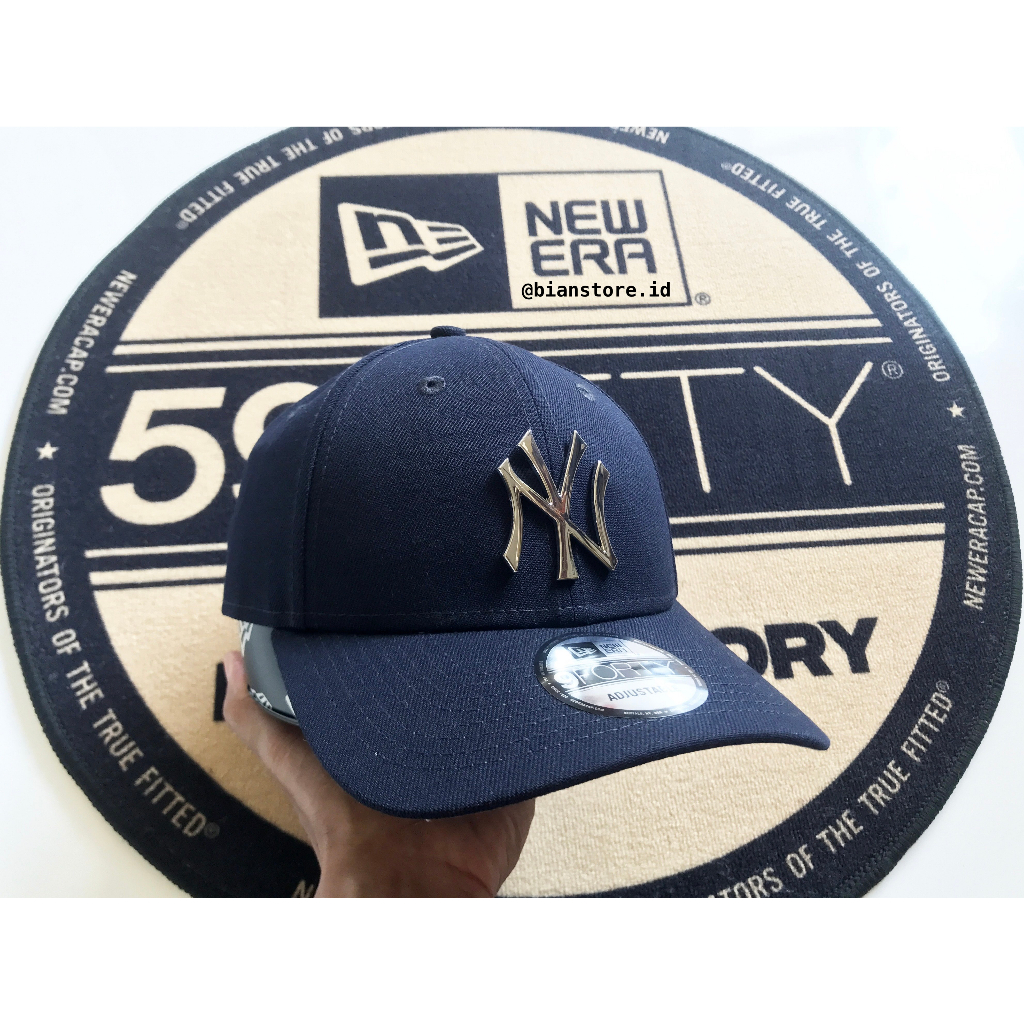 Topi New Era 9Forty New York Yankees Metal Logo 71 CN Navy Cap 100% Original Resmi
