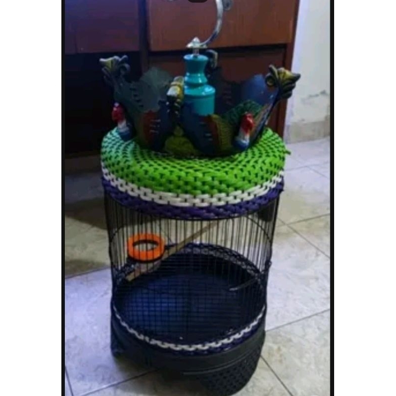 sangkar burung perkutut ram besi full set(belum dirangkai)