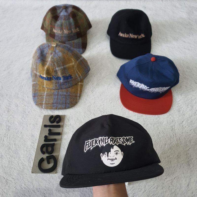 FUCKING AWESOME OIL HEAD HAT - BLACK