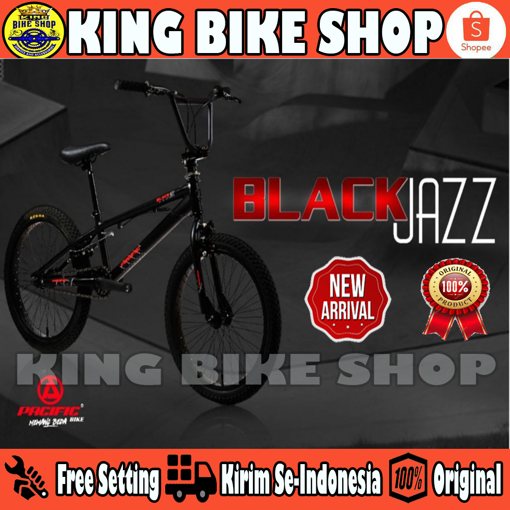 Sepeda Anak Laki BMX PACIFIC BLACK JAZZ Alloy Rotor Ukuran 20 Inch By PACIFIC