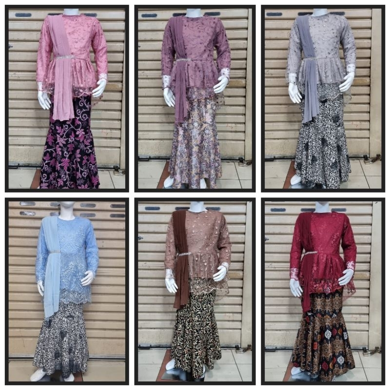 Stelan kebaya anak selendang / kebaya Kartini / kebaya wisuda anak / kebaya muslim anak / kebaya sel