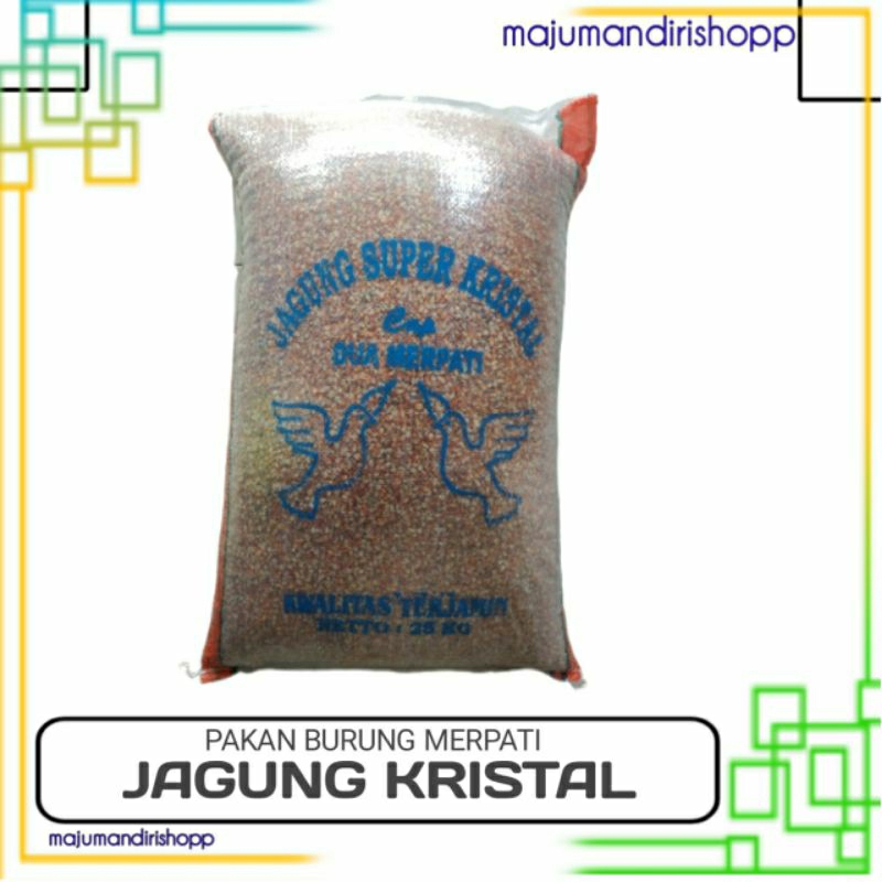 JAGUNG KRISTAL PAKAN MERPATI BURUNG DARA 25KG
