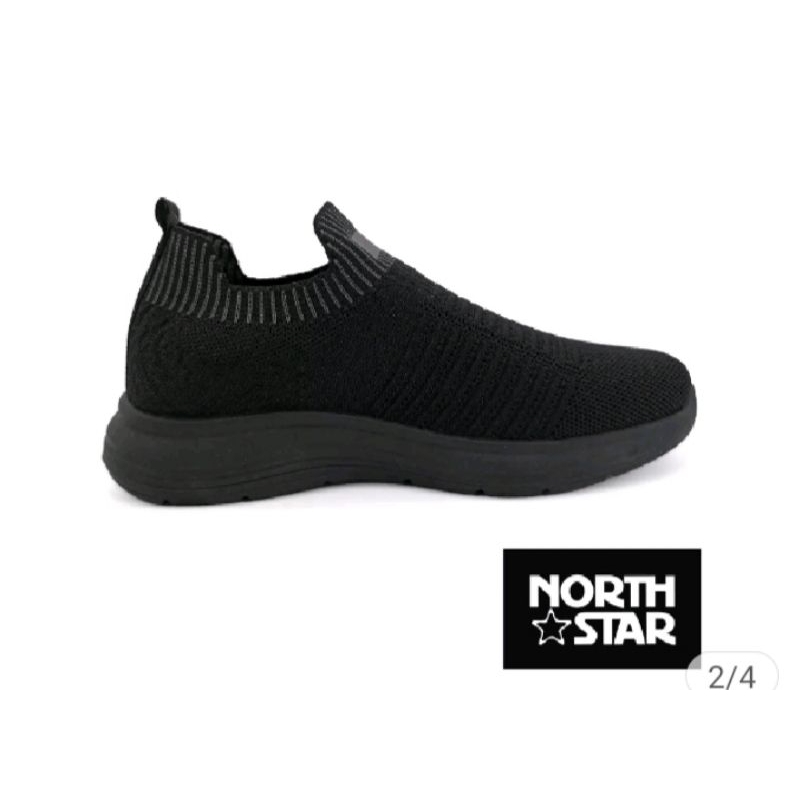 BATA NORTH STAR slip on full black unisex ilegaan