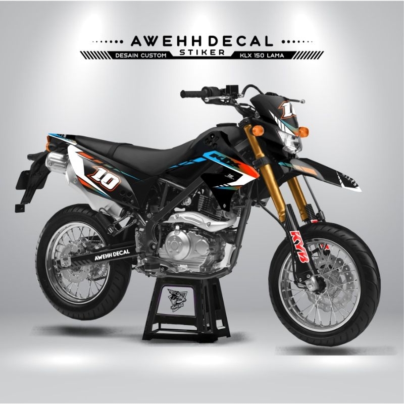 DECAL STIKER KLX OLD - KLX 150 LAMA - STIKER KLX BEBAS DESAIN