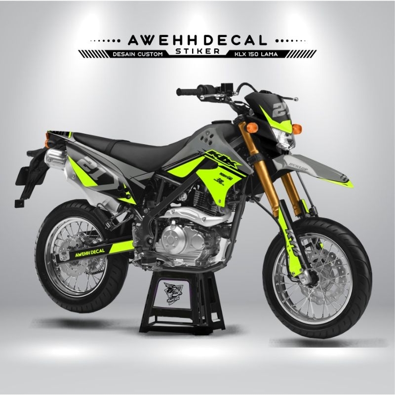 DECAL STIKER KLX 150 LAMA DESAIN BEBAS SUKA SUKA