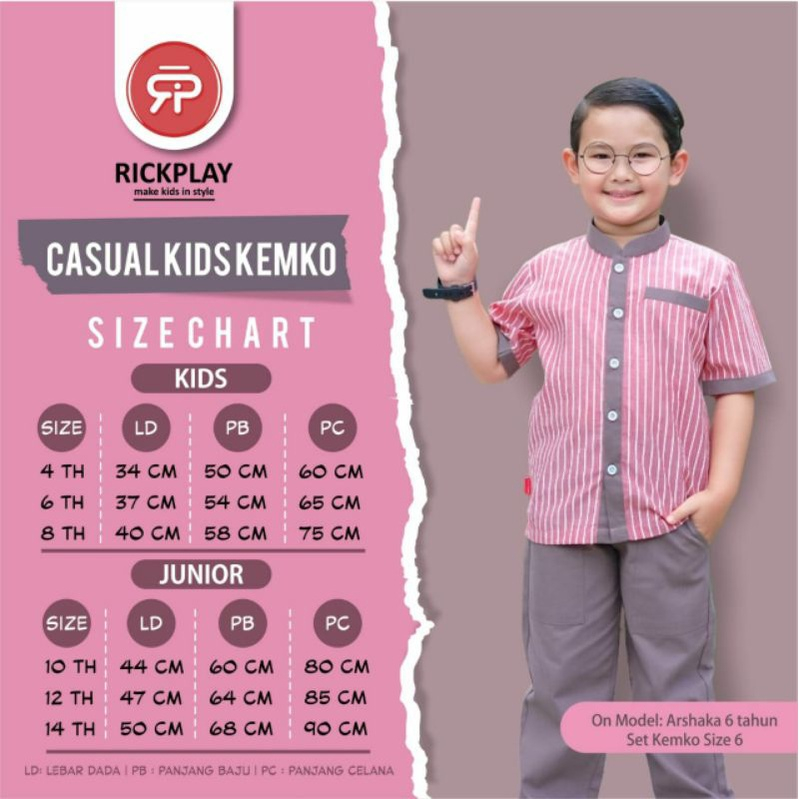 SETELAN COWO Casual Kids Kemko by Rickplay