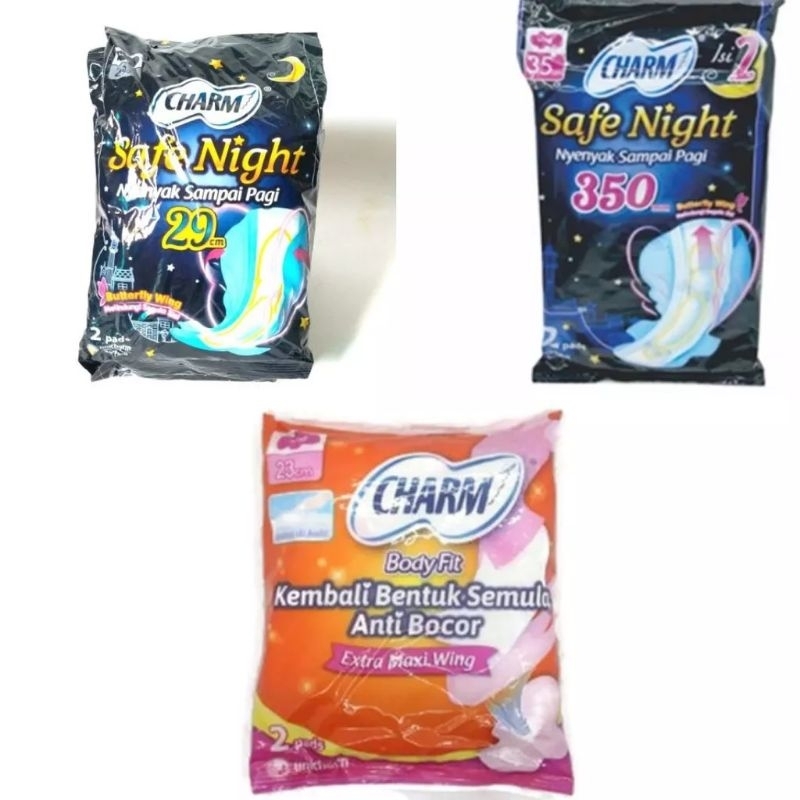 CHARM PEMBALUT WANITA RENCENG ISI 10sachet