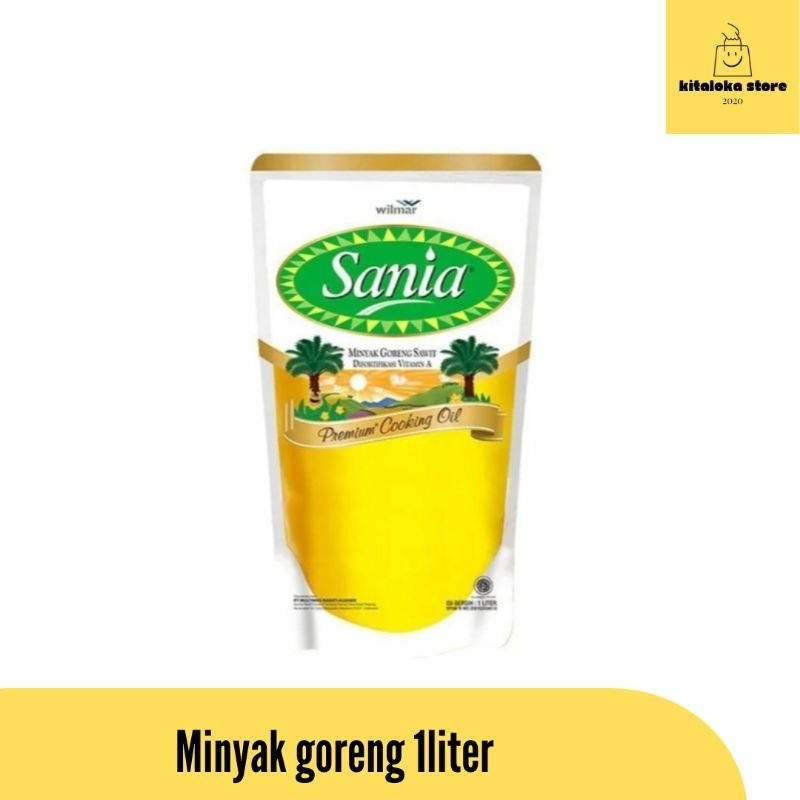 

sania minyak goreng kelapa sawit refill 1 liter