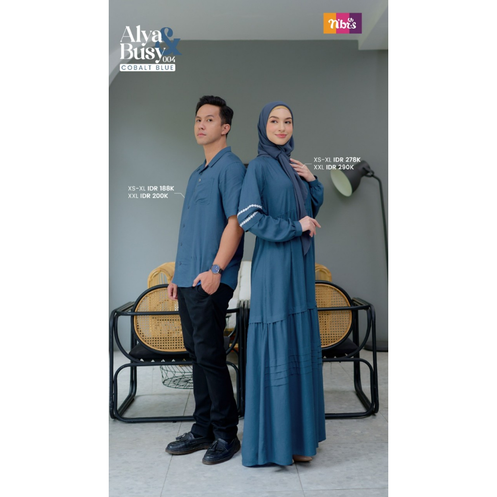 NIBRAS GAMIS DAN KOKO COUPLE TERBARU - ALYA, NBRC BUSY 004