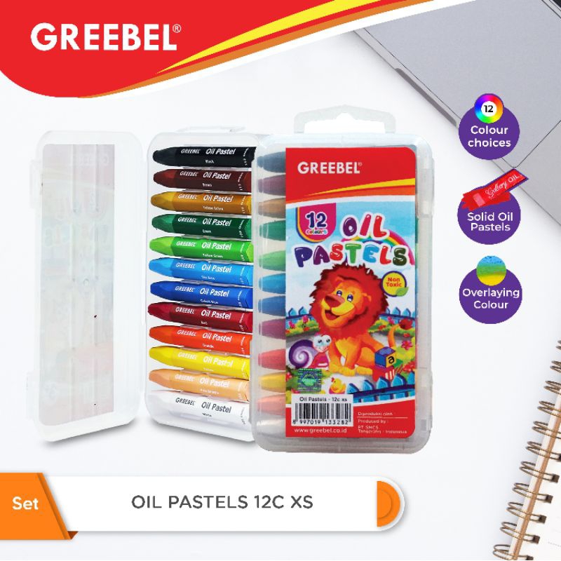 

Crayon Greebel Oil Pastel 12 18 24 36 48 55 Warna/ Crayon Anak-Anak