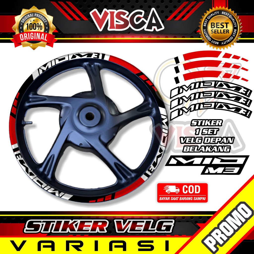 Stiker Velg List Velg Motor Stiker Velg MIO M3