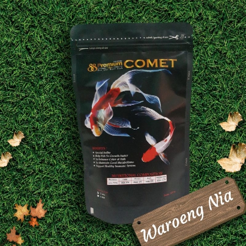 Pelet Ikan Comet Premium 88 100 Gram Pakan Ikan Hias Kecil Komet
