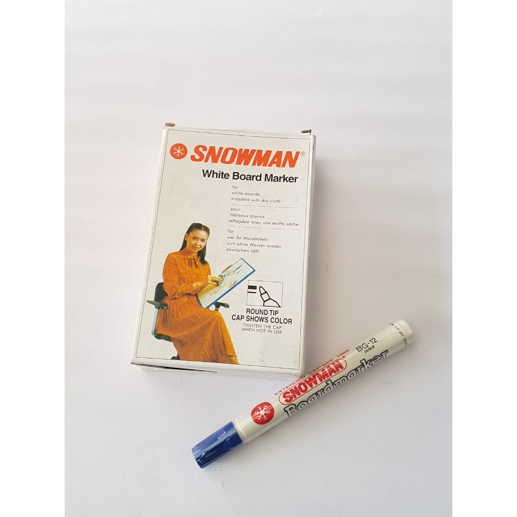 

Spidol Snowman Whiteboard Hitam/Biru/Merah per pak