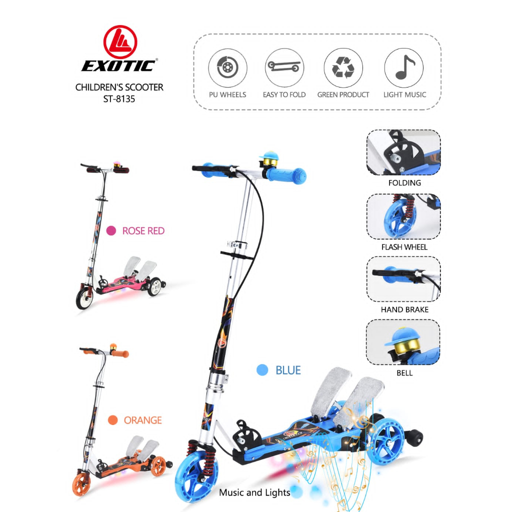 SKUTER INJAK ANAK REMAJA EXOTIC ST 8135