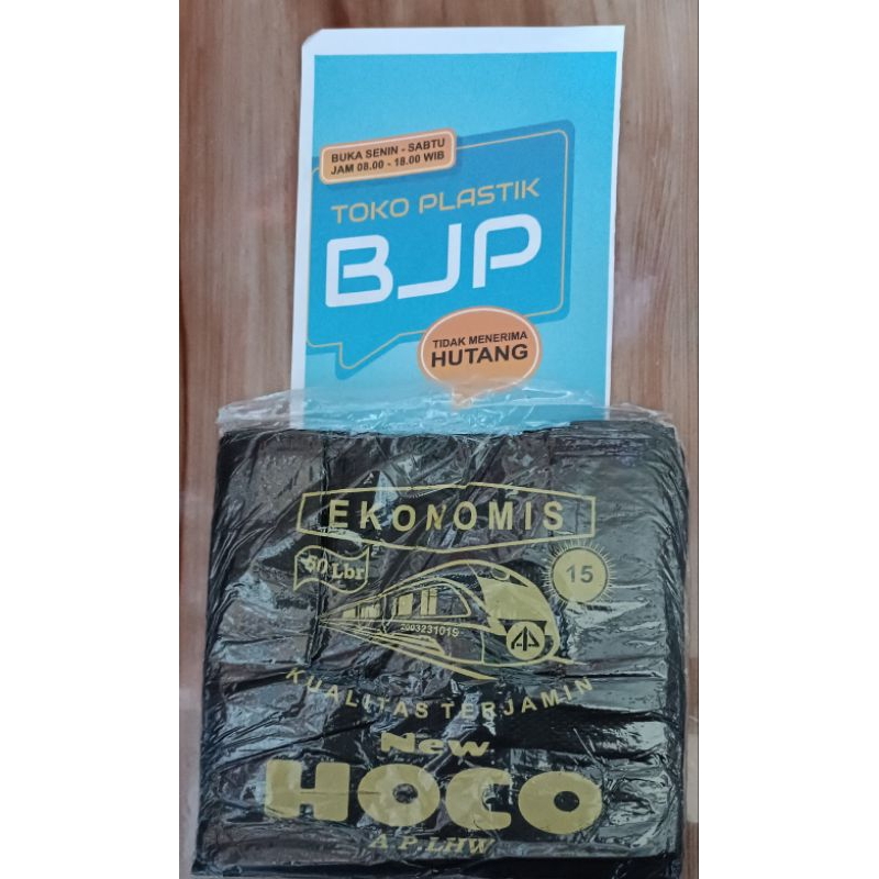 KANTONG PLASTIK KRESEK HITAM EKONOMIS UKURAN 15 . KANTONG KRESEK HITAM KECIL. KANTONG MAKANAN, SEMBA