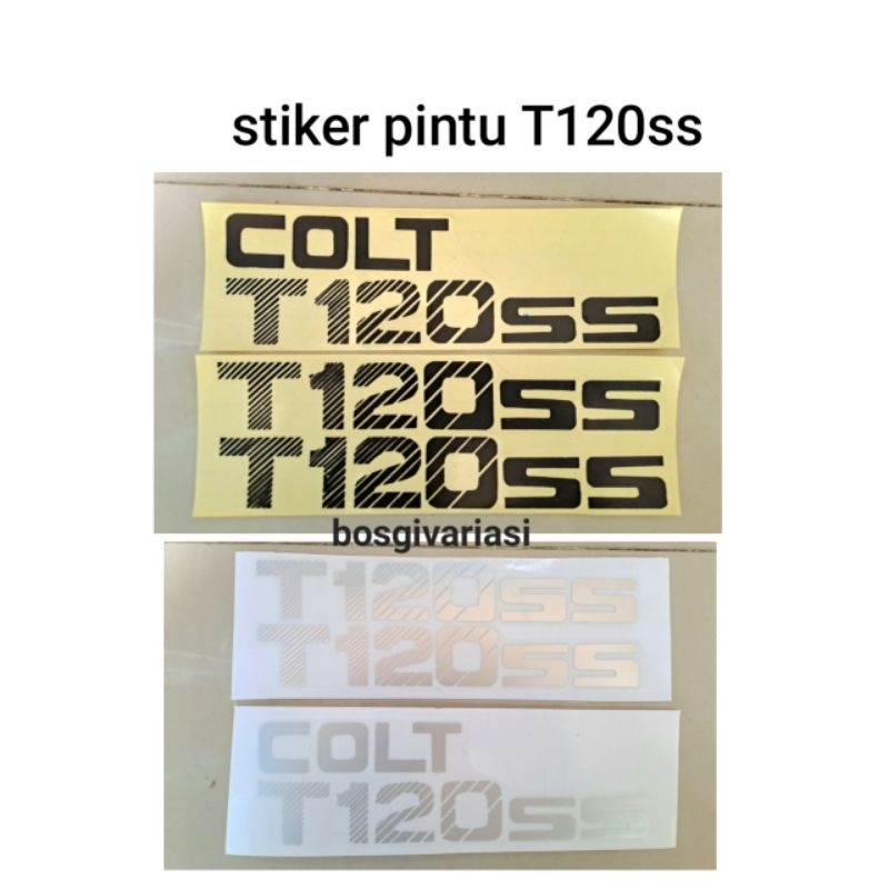 Stiker pintu T120ss colt / stiker colt T120ss mitsubishi