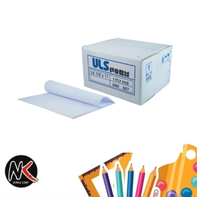 

Kertas Komputer B1/Continuous Form ULS 1 Ply Besar (14 7/8*11)