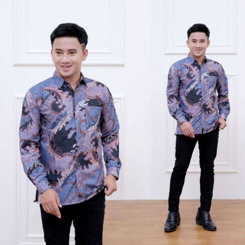 Couple Dress Batik Terbaru Bulan Biru