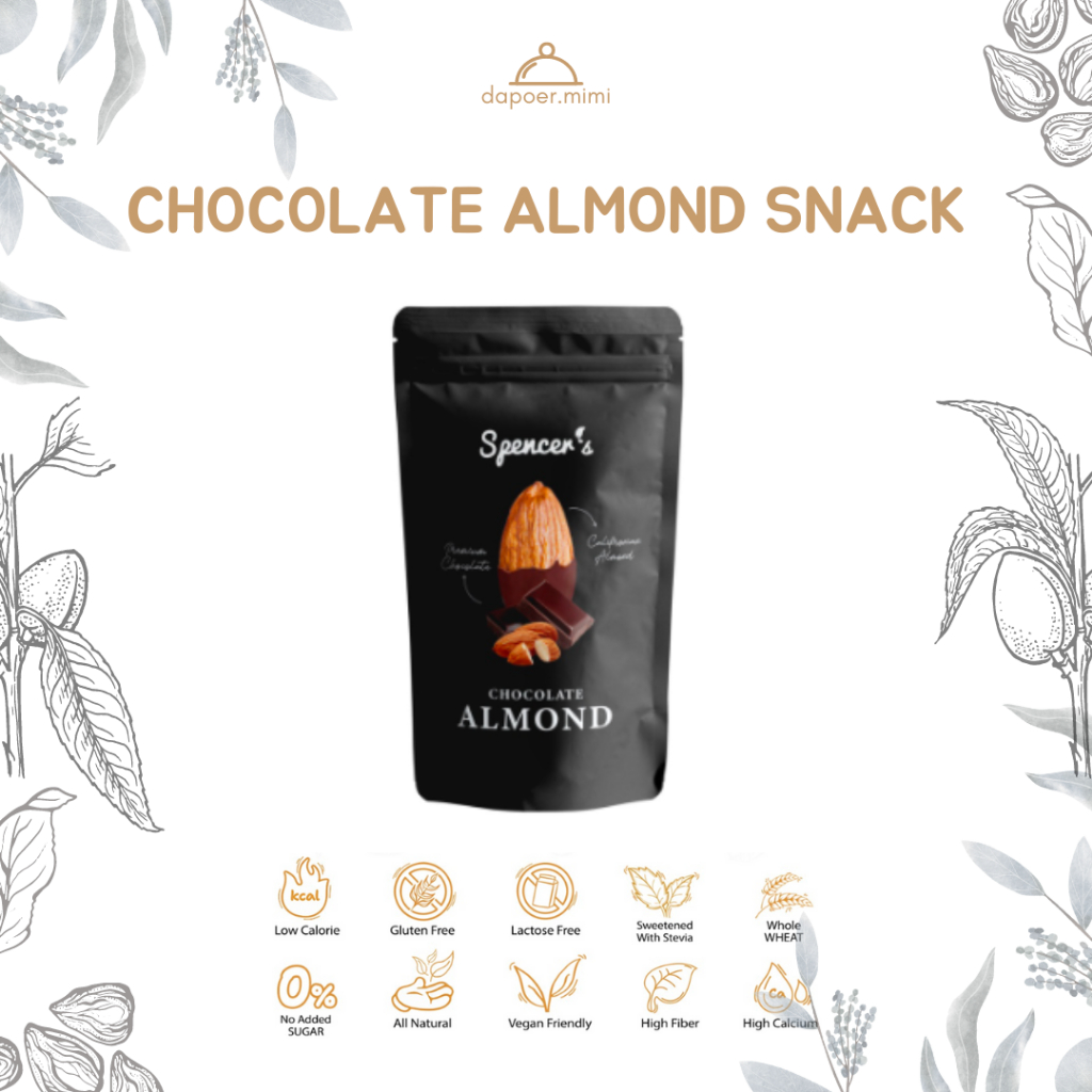 

Spencer's Chocolate Almond Snack (40gr) Healthy Snack