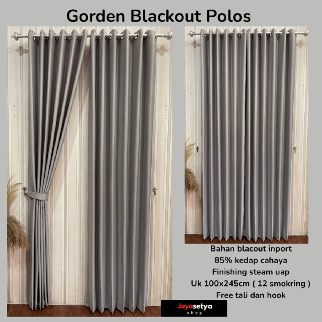 Gorden Blackout Polos Silver Gorden Import Gorden Blackout Polos Embos Abstrak Doff