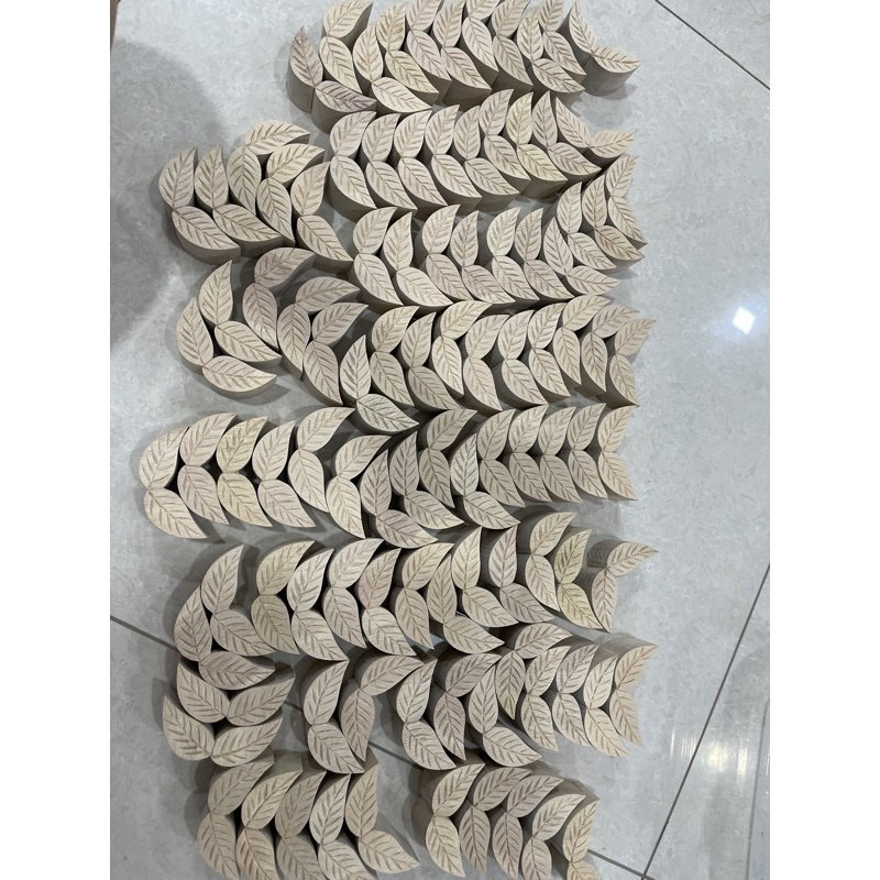 

cap daun kayu bakpau / cetakan stempel daun kayu premium