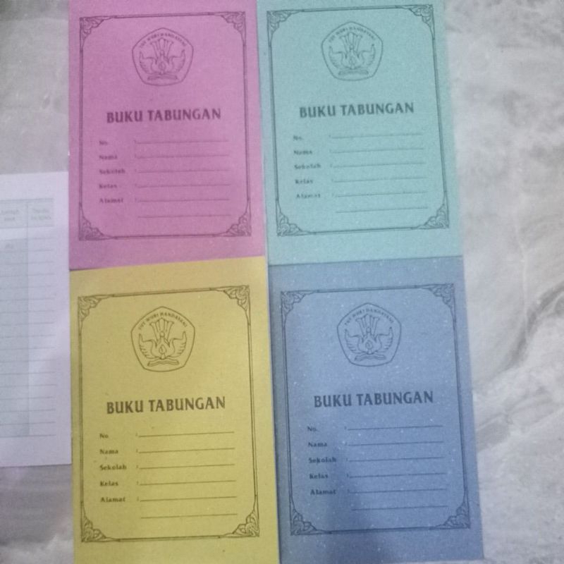 

Buku tabungan sekolah arisan tebal kualitas per 10 buku