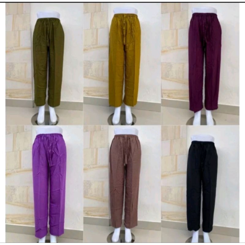 kulot Crinckle / celana panjang kulot / celana kain kulot / Celana kulot santai / celana wanita kulo