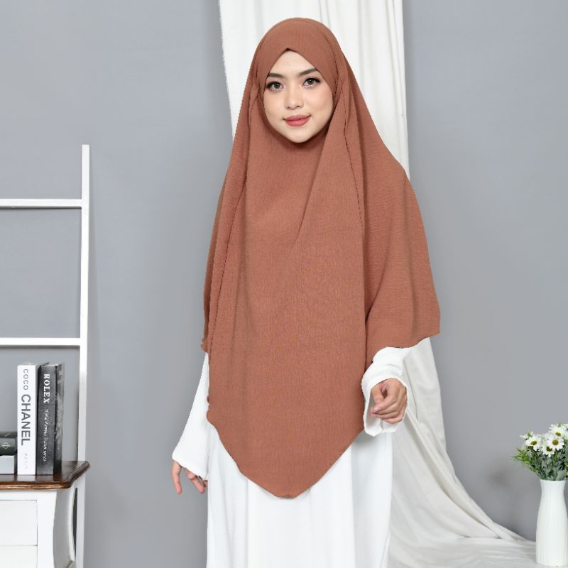 French khimar crinkle airflow