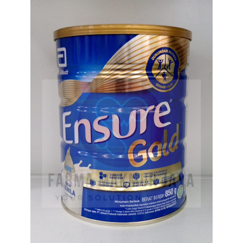 

ENSURE GOLD VANILA 850 GRAM KALENG