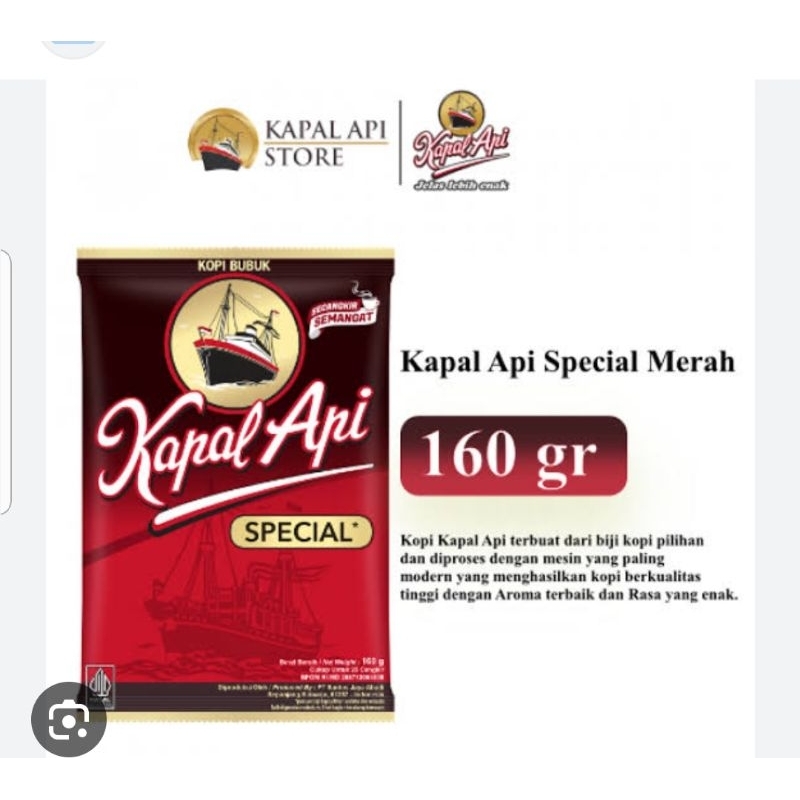 

kapal api kopi hitam spesial 165gram