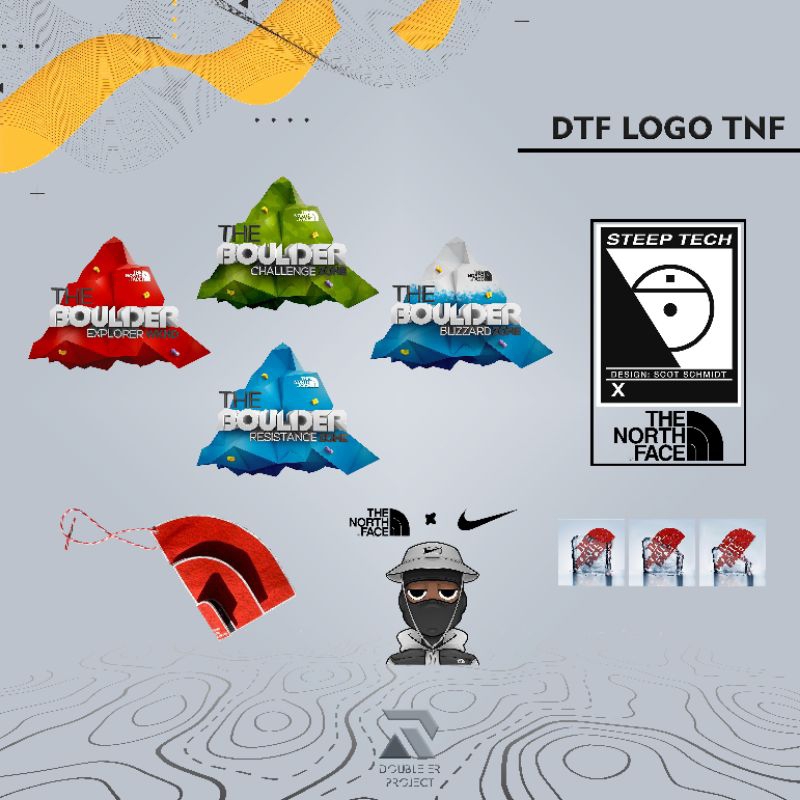 

Stiker Sablon DTF Setrika/Press Logo Outdoor TNF 7