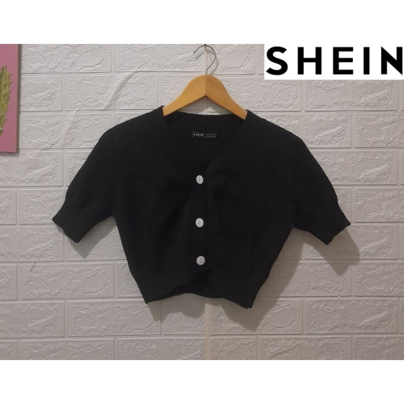 Cardigan Rajut Crop Branded Shein