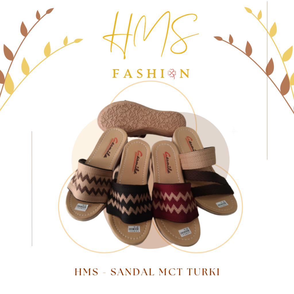 HMS - Sandal MCT Turki | Sandal Tinggi Wanita | Sandal Wedges | Sandal Wanita Murah | Sandal Tasik A