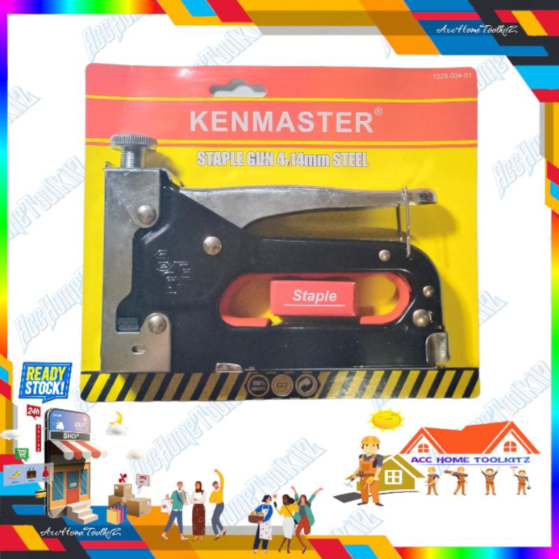 

Staples Tembak Kenmaster / Gun Tacker Stapler Mesin Staples Jok Tembak Stapler 4-14MM