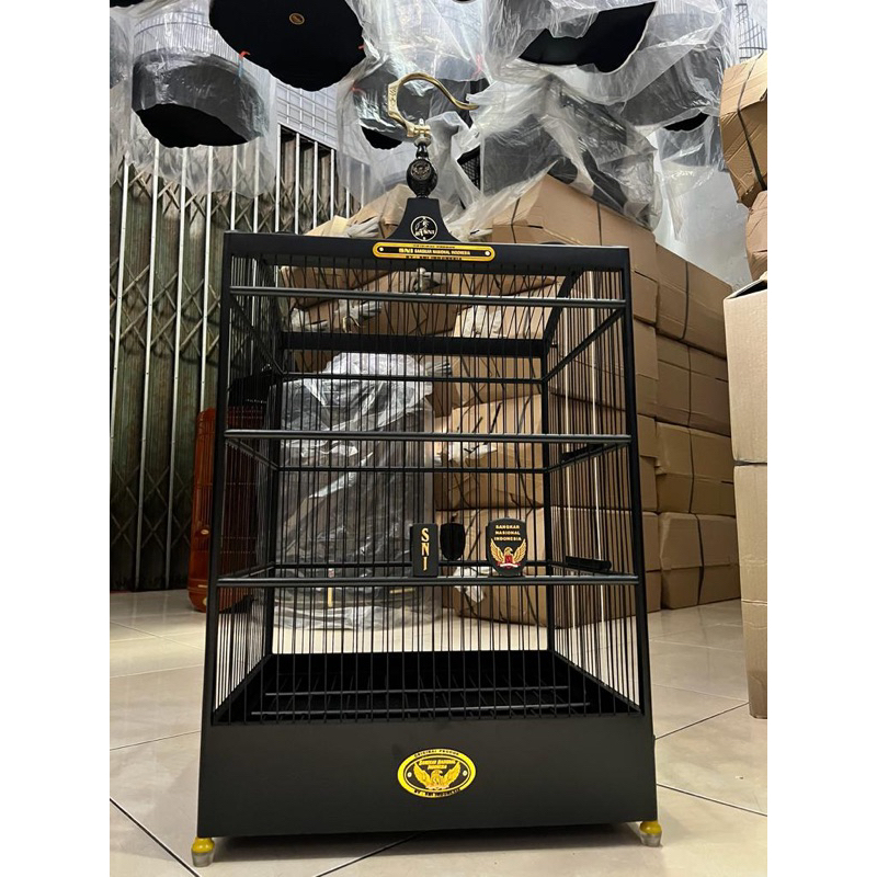 Sangkar Kotak SNI Black Doff No 2 (RUJI VIBER) /Kandang Kotak SNI Black Doff No 2