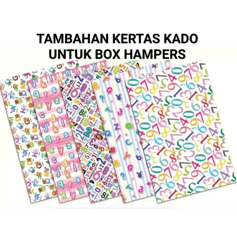 

KERTAS KADO Tambahan Bungkus Box Hampers