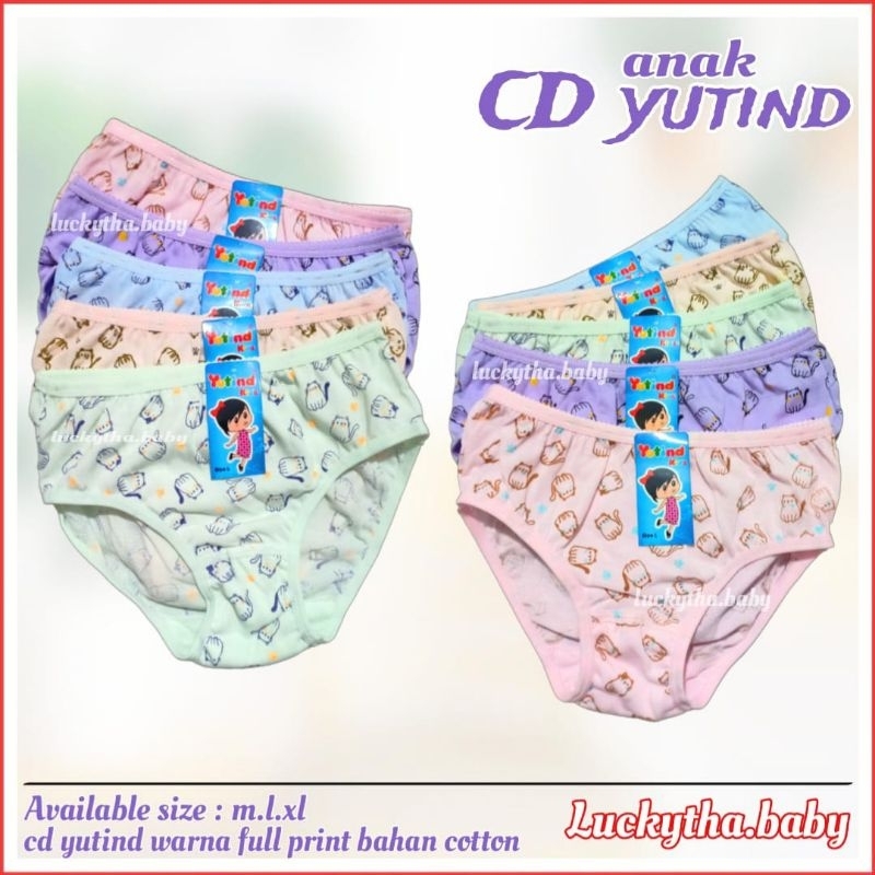 Yutind 1184 _ Celana dalam anak perempuan yutind 1184 fulk print / celana dalam anak yutind motif