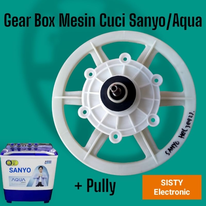 Gear Box Mesin Cuci 2 Tabung Sanyo Aqua SW-730XT SW-700XT SW-740XT