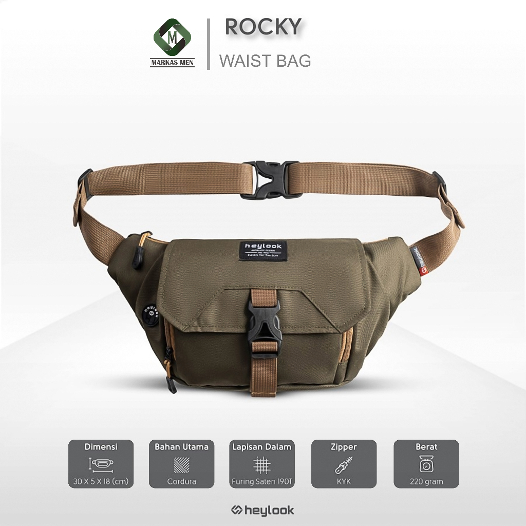 HEYLOOK ROCKY - Tas Selempang Distro - Tas Selempang Pria