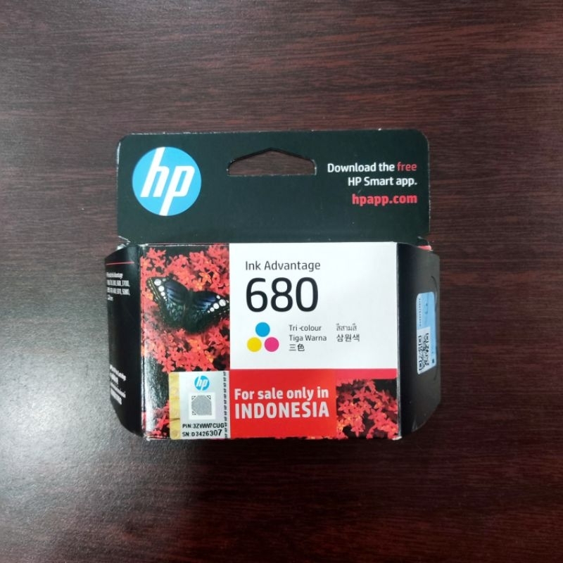 cartridge hp 680 original - colour