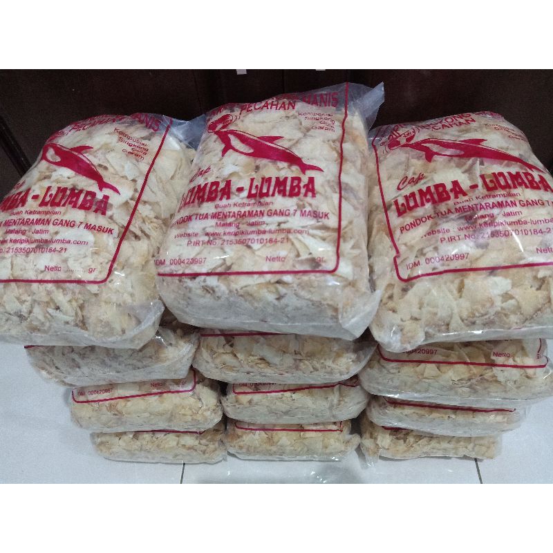 

Keripik Singkong Lumba-lumba Pecahan 800gram oleh-oleh khas