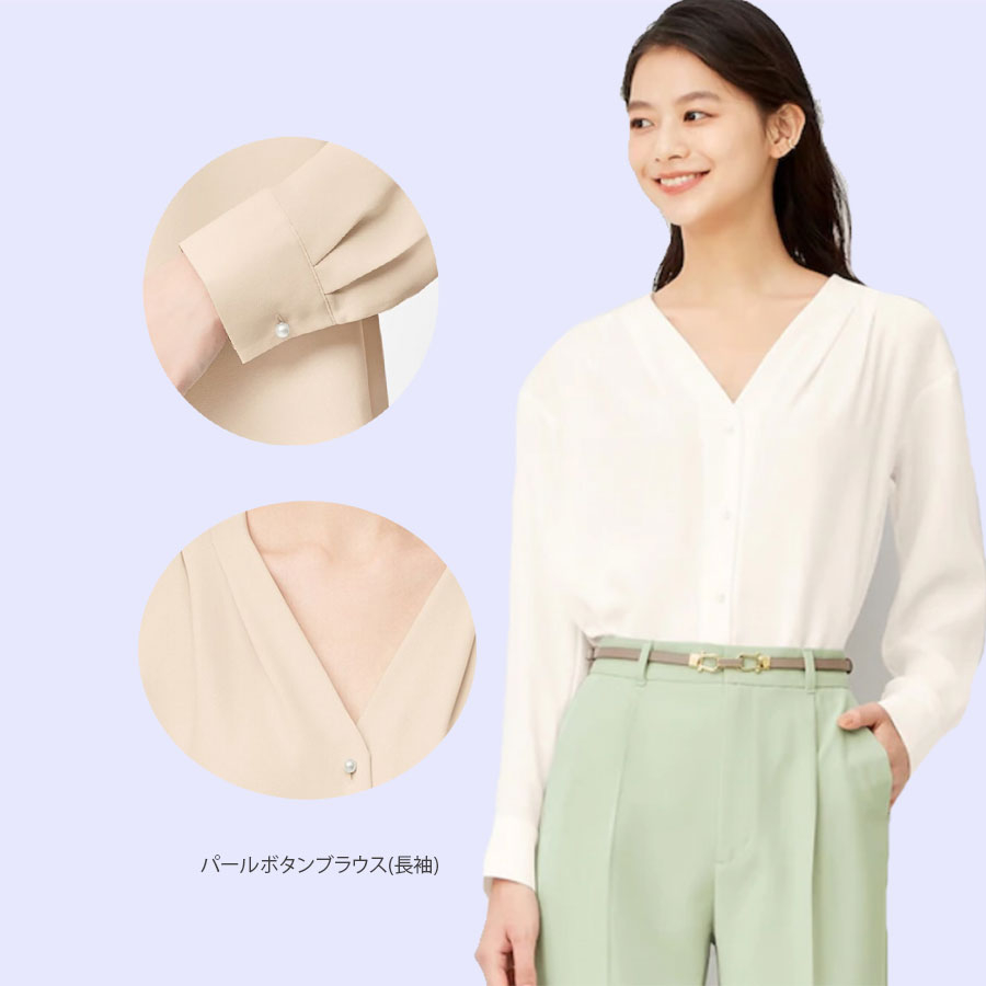 UNIQLO GU767 PEARLBUTTON SHIRT BLOUSE