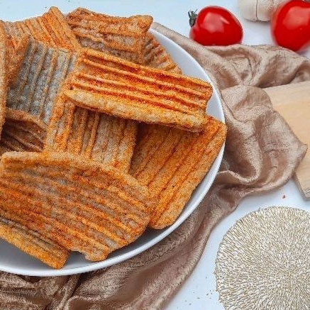 

Kerupuk seblak jengkol ekstra pedas 1kg
