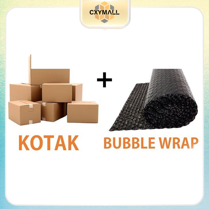 

CXY Mall Kardus Tebal & Bubble Wrap Packingan Tambahan Bubble Wrap pakingan tambahan khusus paket Keluar Kota