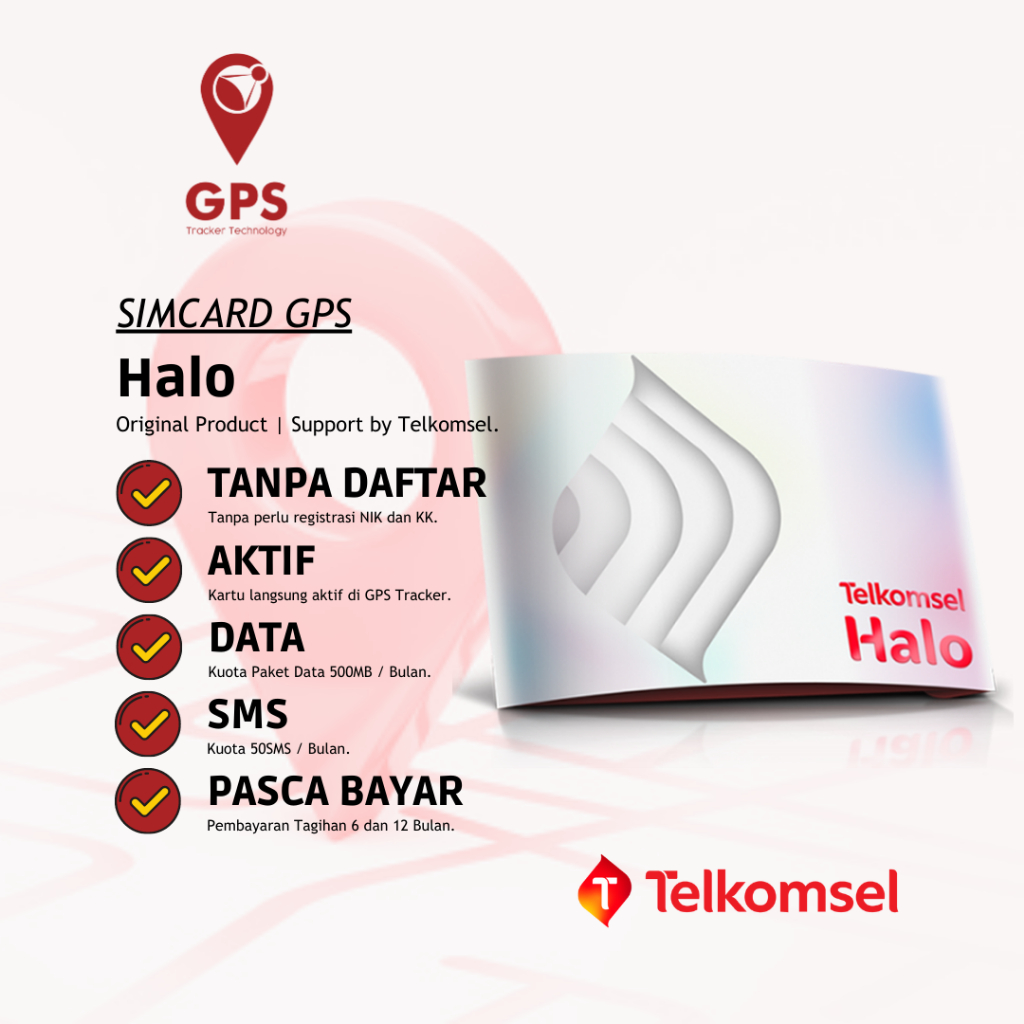 KARTU HALO M2M KHUSUS GPS