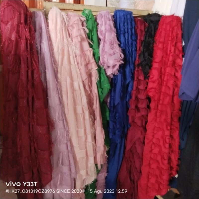 HARGA/0,5 M | KAIN SIFON BULU - KAIN SIFON RUMBAI - KAIN RAWIS BULU - KAIN RUMBAI PREMIUM
