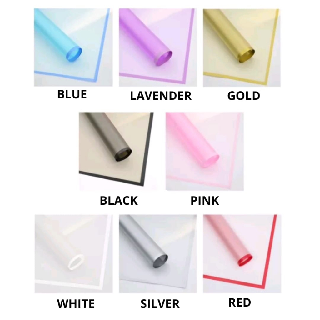 

[ 1 Lembar ] Wrapping Paper Cellophane Varian Transparan Flower / Kertas Buket Bunga Transparan Buket Bouquet Tembus Pandang